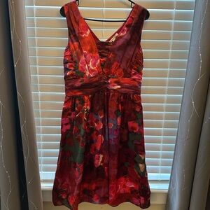 Banana Republic Red Floral Mini Dress